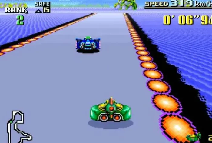 F-Zero is a futuristic racing video game